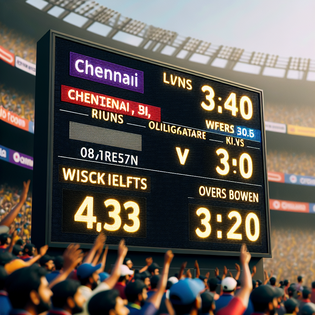 Chennai vs bangalore live score