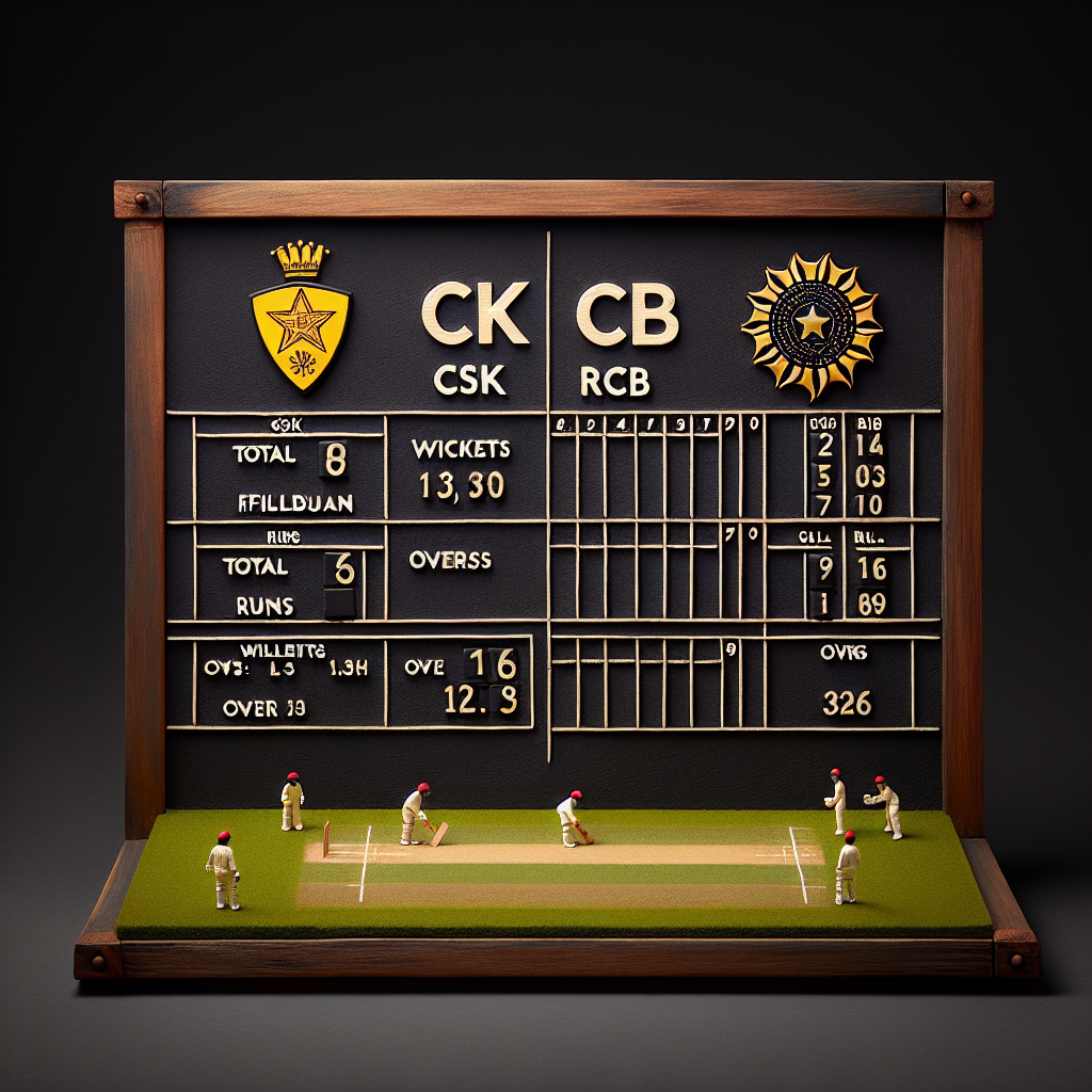 Read more about the article csk rcb scorecard