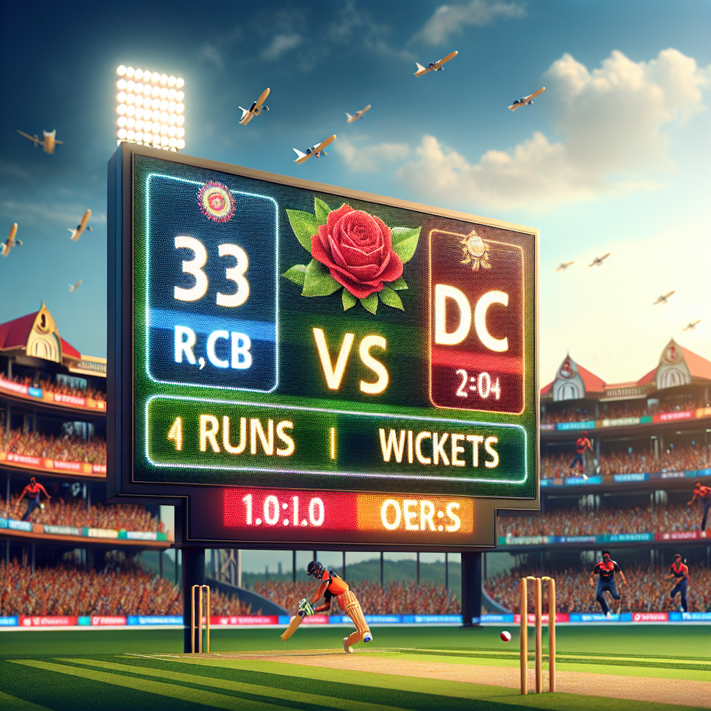 ipl live score rcb vs dc