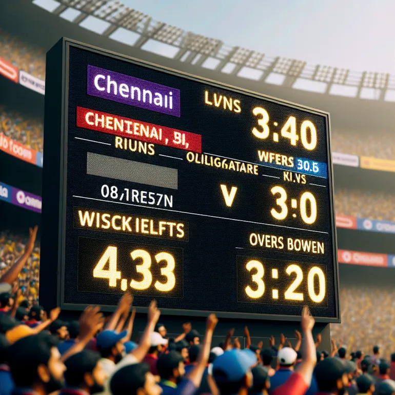 Chennai vs bangalore live score