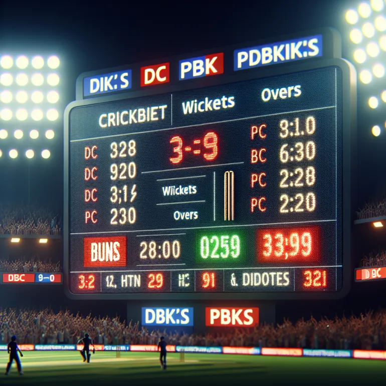 Dc vs pbks score