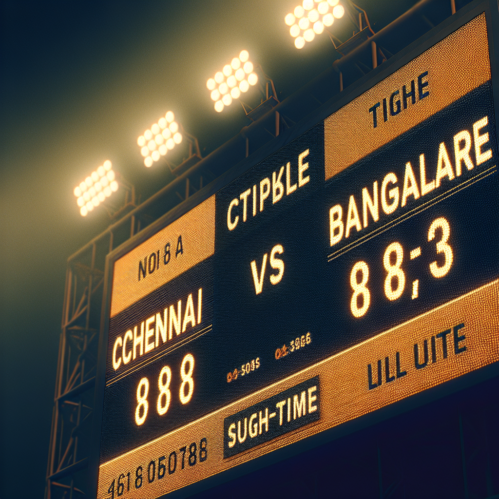 chennai vs bangalore live score