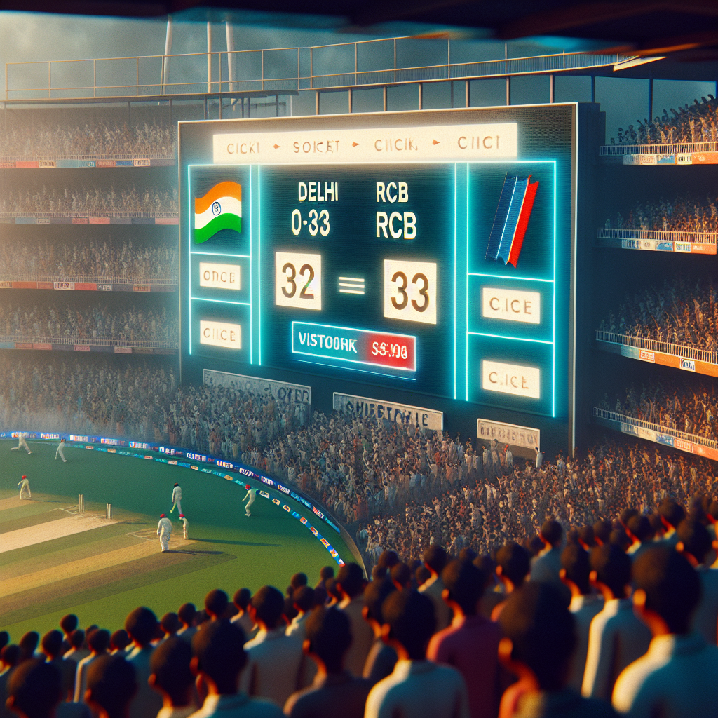 delhi rcb score